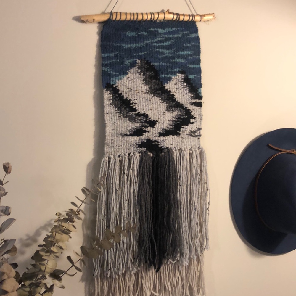 Mountains - Handmade Woven Tapestry